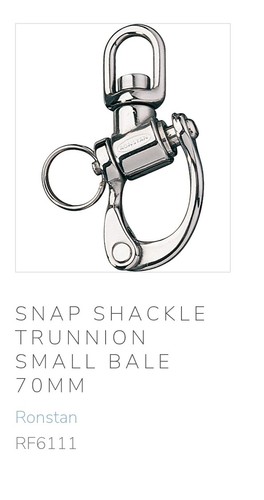 Ronstan 70mm snap shackle - ronstan,